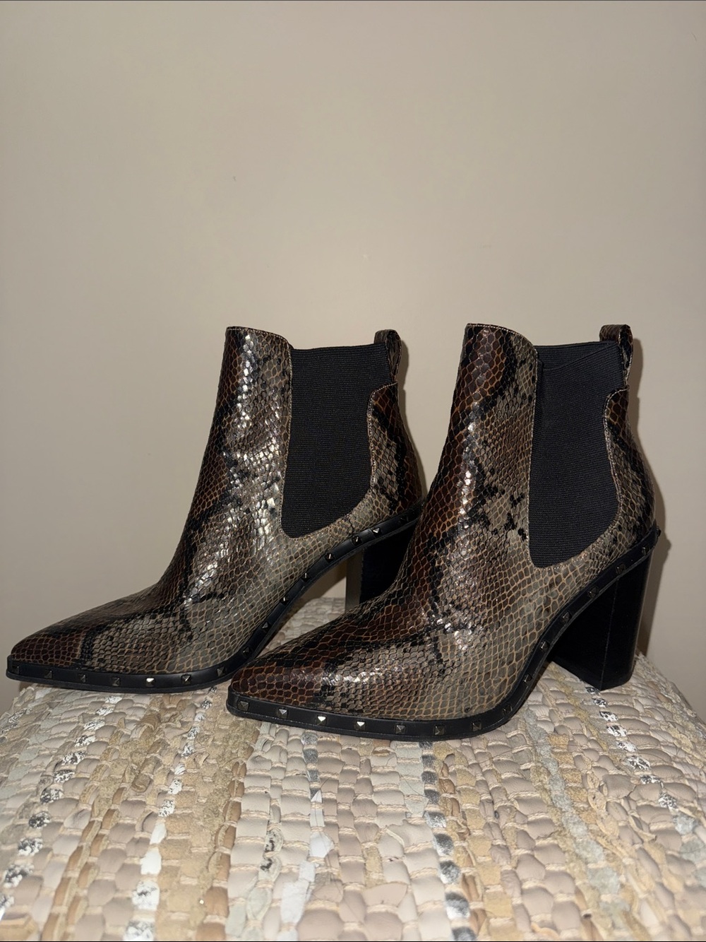 Snakeskin Booties - Picture 3 of 6